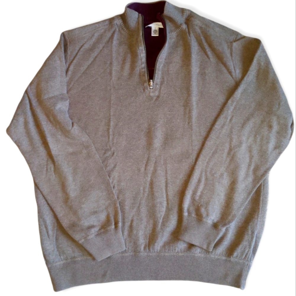 Alex Cannon Men's zipper sweater Sz L